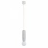 Lampa wisząca ceramika Bolesławiec biała w kropki ręcznie zdobiona designerska wyjątkowa podłużna BOLL 8938 Argon x Manufaktura w Bolesławcu 